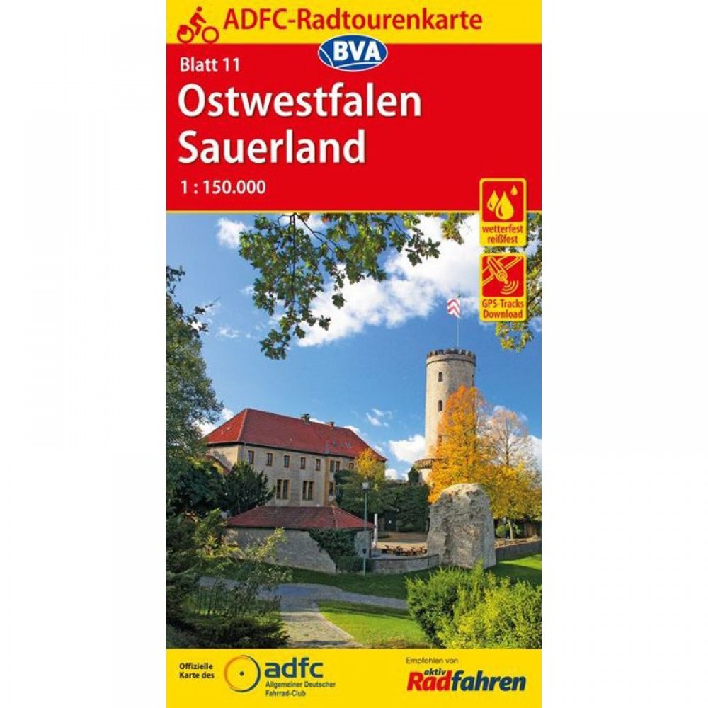 11 Cykelkarta Tyskland Ostwestfalen-Sauerland 1:150.000